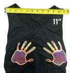 SheIn  Graphic Handprint Sleeveless Drawstring Ruched crop tank, size small. Photo 6