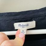 Madewell Long Sleeve Top Black Sz Medium Photo 3