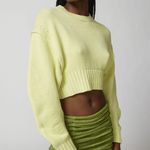 Urban Outfitters NEW WITH TAG UO Aiden Pullover Comfy Cropped Yellow Sweater Photo 0