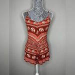 Be cool BoHo Elephant Thai Style Printed Tank Romper Women’s Size Small Photo 1