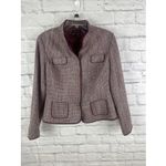 Valerie Stevens  Wool Blend Women's Boucle Tweed Classic Blazer Size 14 Photo 9