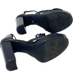 Lulus Sivan Black Platform Ankle Strap High Heels ~ Women's Shoes Size 9 Photo 10