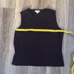 St. John  Women’s Ribbed Swearer Vest Size Business Casual Black Size large Photo 5