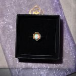 Kendra Scott Daviie Ring Sz: 6.5 in vintage gold, like new never worn Photo 2