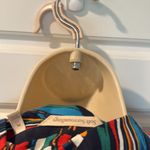 Soft Surroundings  Colorful Boats Novelty Print Cupro Nautical Blouse PL Photo 3