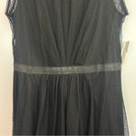Maggy London NWT Black Mesh Illusion Sleeveless Dress Size 14 Photo 9