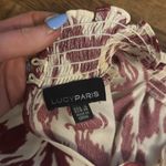 Lucy Paris Boutique Crimson and White Long Sleeve Blouse! Photo 3