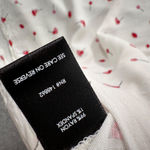 Torrid Harper Lips Lollipop Flirty Blouse Women's 4/4X V-Neck White Red Pockets Photo 5