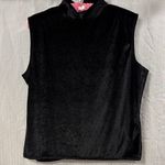 Vintage Velvet Mock Neck Top Black Size XL Photo 0
