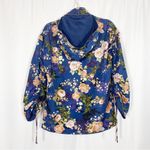 Anthropologie LPA X Jacket 360 Hoodie Windbreaker Waterproof Floral Blue Pink Photo 3