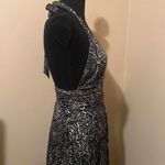 Heart Moon Star vintage Y2K silk halter dress Black Size M Photo 4
