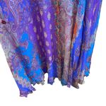 Issue Silk Beaded Paisley Maxi Dress Boho Evening Gown Open Back 90s Y2K Size 8 Photo 6