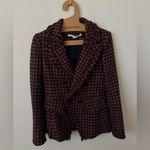Veronica Beard Taja Houndstooth Check Cotton Blend Dickey Jacket blazer Sz0 Photo 3