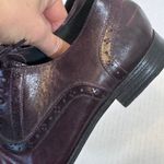 Cole Haan Purple Leather Oxford Loafers Womens 6 Preppy Dark Academia Shoes Photo 5