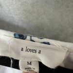 A loves A  Midi Dress Paisley Tassles Linen Blend Boho Size M with Flaw Photo 2