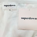 superdown  Lolita Bustier Peplum Top in White Floral XL Photo 7