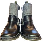 Dr. Martens  Gayle Biker Boots with Houndstooth Black and White Tweed- EU 36 US 5 Photo 4
