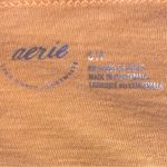 Aerie  Orange Top Henley Photo 4