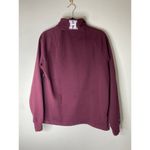 Jansport  Harvard Veritas Crest Burgundy Maroon Quarterzip Pullover Sweatshirt L Photo 2