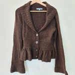 Antonio Melani  wool & cashmere blend brown cardigan sweater size small Photo 0