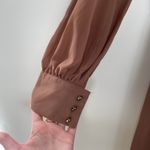 Naked Wardrobe Baltic Born Women's Beige V-neck Long Sleeve Maxi Dress Size Sm. Photo 6