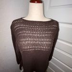 Wooden Ships  Paola Buendia Woven Bell Sleeve 3/4 Length Sleeve Pull Over Sweater Size M/L  Photo 1