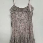 Lulus  Sing Sweetly Light Pink Floral Ruffled Mini Dress Womens XL Coquette Ditsy Photo 5