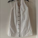 Reformation  Brittany Denim Halter Mini Dress, Size Medium, $198 Photo 7