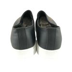 Refresh  Womens Slip On Sneakers Embroidered Floral Faux Leather Black Size 6.5 Photo 2