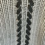 Pink Rose Soft Comfy Crochet Cardigan Sweater Long Gray White Blend Photo 8