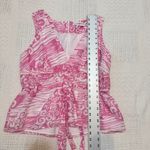 Amanda Uprichard Morello large ruched faux tie v neck top TS 3053 Photo 1