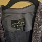 Alex Evenings  Size 8 Smoke Colored Sparkly Formal Jacket Photo 3
