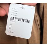 Free People NWT Khaki Modal Snap Shirt FLAW Sz. L Photo 1