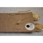 Source Unknown Charming Shades Of Blue Crushed Crystals Gold Tone Fish Hook New Earrings Photo 1