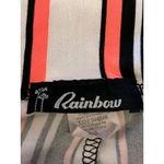 Rainbow Sandals Rainbow Pants Womens Small Black White Orange Stripe Leggings Made USA Pull On Photo 6
