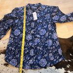 Derek Lam 10 CROSBY NWT Savannah Floral Puff Sleeve Button Front Blouse Size 2 Photo 12