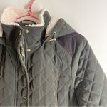Laundry by Shelli Segal Faux Fur Lined Hooded Quilted Coat Green size XL Photo 4
