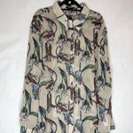 Pretty Little Thing NWT Plus Dusty Pink Floral Oversized Shirt US Size 22 Photo 6