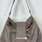 Banana Republic  Taupe Leather Hobo Shoulder Bag Photo 0