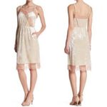 Madison & Berkeley  Womens Pearl Crushed Velvet‎ Lace Pocket Slip Dress Large Photo 1