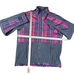 The Mountain Fog Fleece Jacket Womens M Brown/Pink Checkered Brand New NWT Photo 2