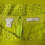 J.Crew No. 2 Pencil Skirt in Neon Kiwi Green Eyelet Lace 4 Photo 2