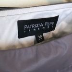 Patrizia Pepe Mini Skirt size XS Ruched Faux Leather Lavender NWT Y2k Photo 6