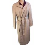 Agner Classic Designer Vintage Womens Reversible Trench Coat Belt Size 6 Photo 1