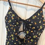 PINK - Victoria's Secret Victoria’s Secret Pink Black Fruit‎ One Piece Swimsuit XL Photo 2