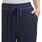 Splendid Pull-on Knit Jogger in Navy Blue High Rise Drawstring Waist, Small Photo 4