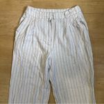 7 For All Mankind white striped trousers women size 4 Photo 1