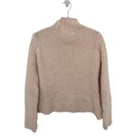 ZARA  Knit SZ M light pink cable turtleneck sweater Photo 2