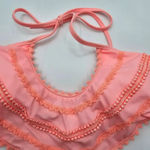 Victoria's Secret  Orange Lace Padded Bikini S Top Halter Swimwear Small Photo 3