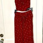 Abercrombie & Fitch  Red 2 Piece Set Wide Leg Pants Sleeveless Top Photo 1